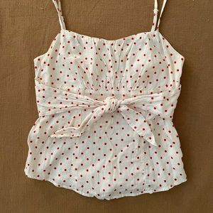 50s Style Polkadot Corset Top